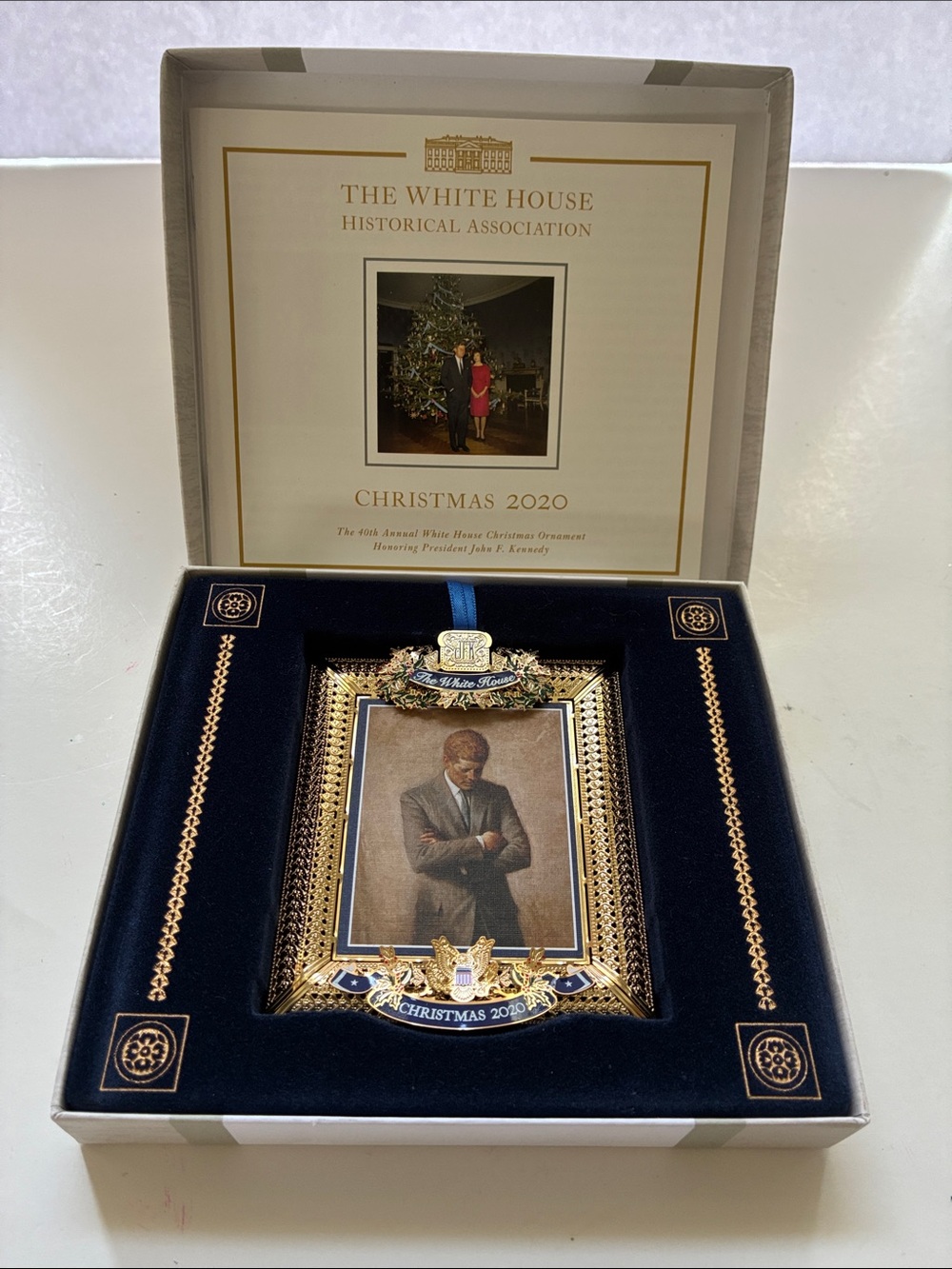 The White House Historical Association JFK Christmas 2020 Ornament New In Box